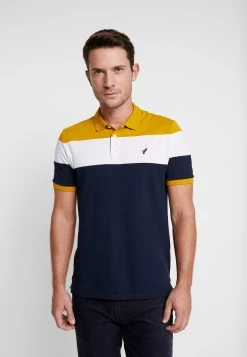 Pier One Polo - Dark Blue/Mustard
