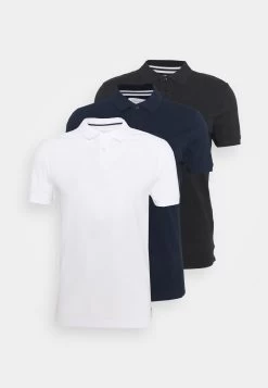 Pier One 3 Pack - Polo - Black/Dark Blue/White -Tienda De Hombres Con Estilo 07cf99c8248048ac91837e46ad87ad09
