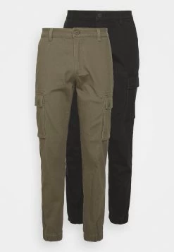Pier One 2 Pack - Pantalones Cargo - Olive/Black -Tienda De Hombres Con Estilo 07d111b72b7b4304bcd405fc18ad6beb