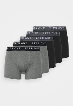 Pier One 5 Pack - Culotte -Black/Mottled Dark Grey