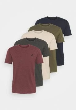 Pier One 5 Pack - Camiseta Básica - Dark Grey/Dark Blue/Olive -Tienda De Hombres Con Estilo 0f912bddd05048f8b5cda3d15e55e149