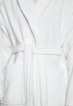 Pier One Shawl Towel Bathrobe - Albornoz - White -Tienda De Hombres Con Estilo 1460a8bacf3f486eb09f2e9333cde854