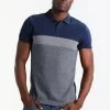 Pier One Polo - Dark Blue/Mottled Grey -Tienda De Hombres Con Estilo 15743eb7aeb149a3930edd8e514bc35d
