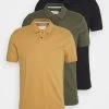 Pier One 3 Pack - Polo - Camel/Khaki/Black -Tienda De Hombres Con Estilo 16db92ea73b9462093a7b59928d23834