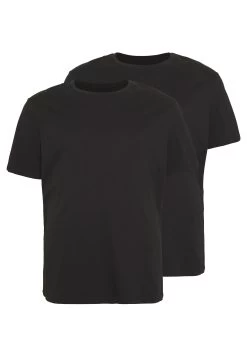 Pier One 2 Pack - Camiseta Básica -Black -Tienda De Hombres Con Estilo 17a4b0877266456bb3976cc291e7beff