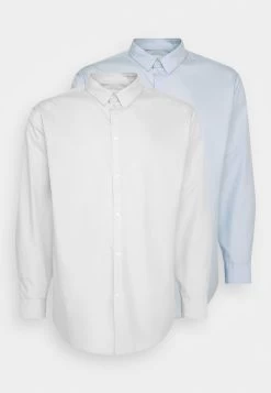 Pier One 2 Pack- Camisa Elegante - White/Light Blue -Tienda De Hombres Con Estilo 1dcbc091ff00436fb7371d7394a1aa8f
