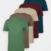 Pier One 5 Pack - Camiseta Básica - Green/Beige/Khaki -Tienda De Hombres Con Estilo 1e3fbf865ab147a9aa190c3e7c164f91