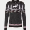 Pier One Wintery Christmas Jumper- Jersey De Punto - Black 2 Pier One Wintery Christmas Jumper- Jersey De Punto - Black -Tienda De Hombres Con Estilo 1f29e5003384420ba463a74188a776d4