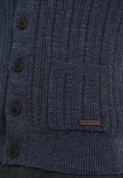 Pier One Chaqueta De Punto - Mottled Blue -Tienda De Hombres Con Estilo 25c64113db204b47908a996f19e7e78f