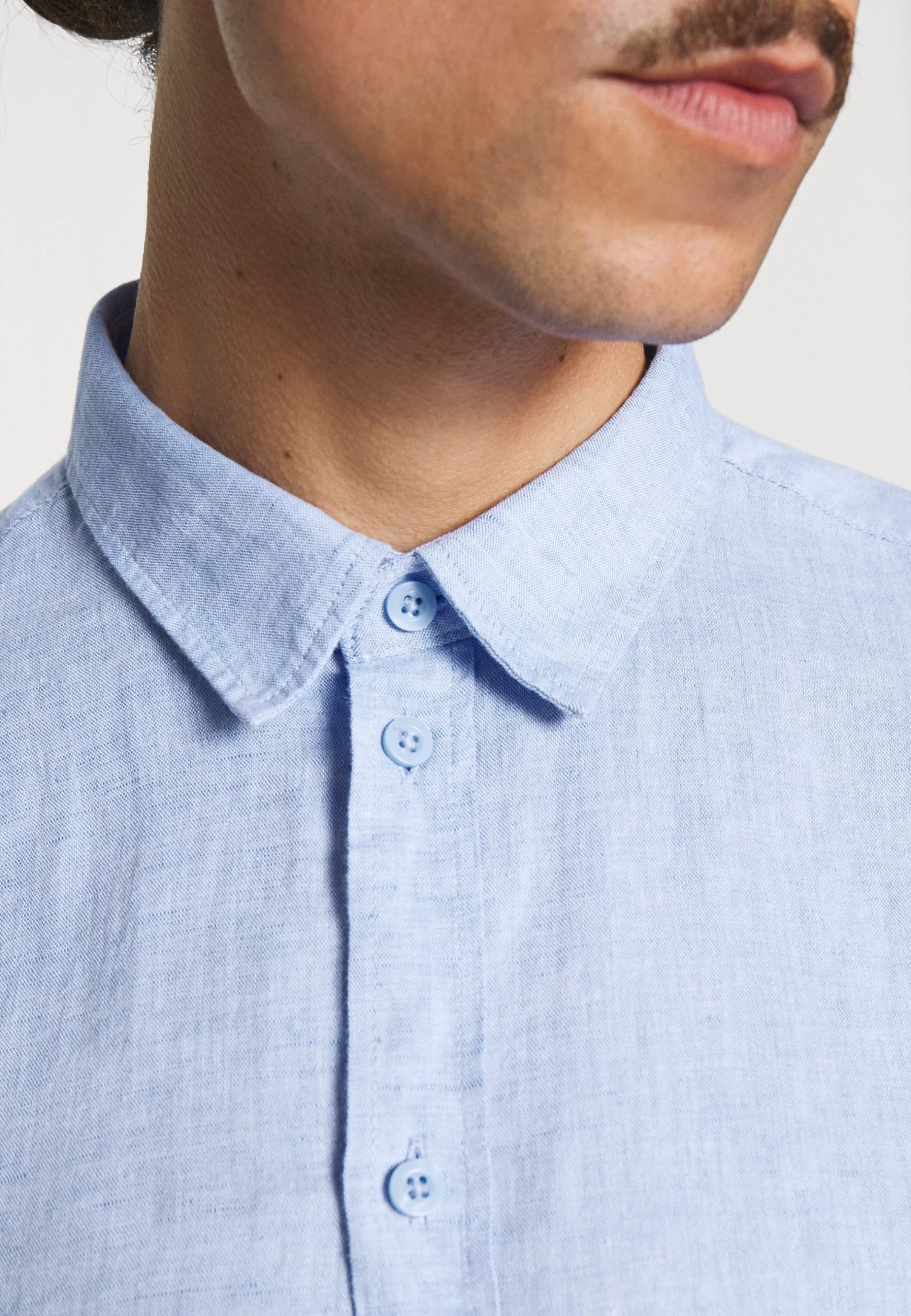 Pier One Camisa - Mottled Blue 7 Pier One Camisa - Mottled Blue - Imagen 5