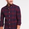 Pier One Camisa - Dark Blue/Bordeaux