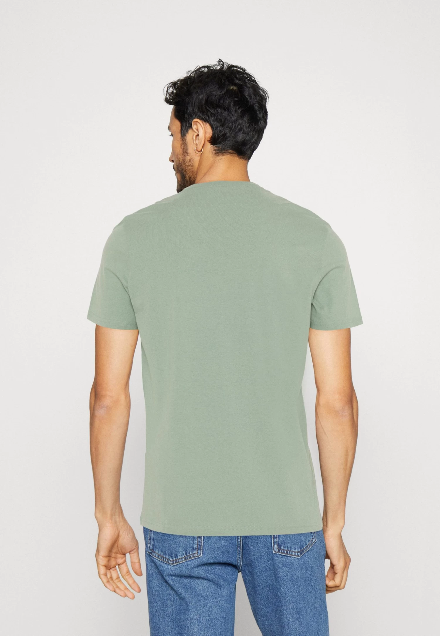 Pier One V Neck Bird Tonal 3 Pack - Camiseta Básica - Mint/Off-Whit/Blue Grey 5 Pier One V Neck Bird Tonal 3 Pack - Camiseta Básica - Mint/Off-Whit/Blue Grey - Imagen 3