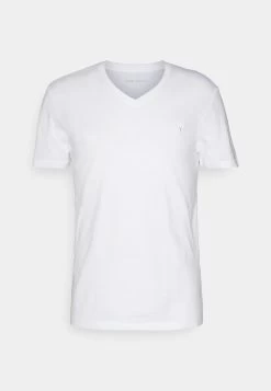 Pier One V Neck Bird Tonal 3 Pack - Camiseta Básica - Light Brown/White/Dark Blue -Tienda De Hombres Con Estilo 28f86b9281a846468836f5c46e5a93ff