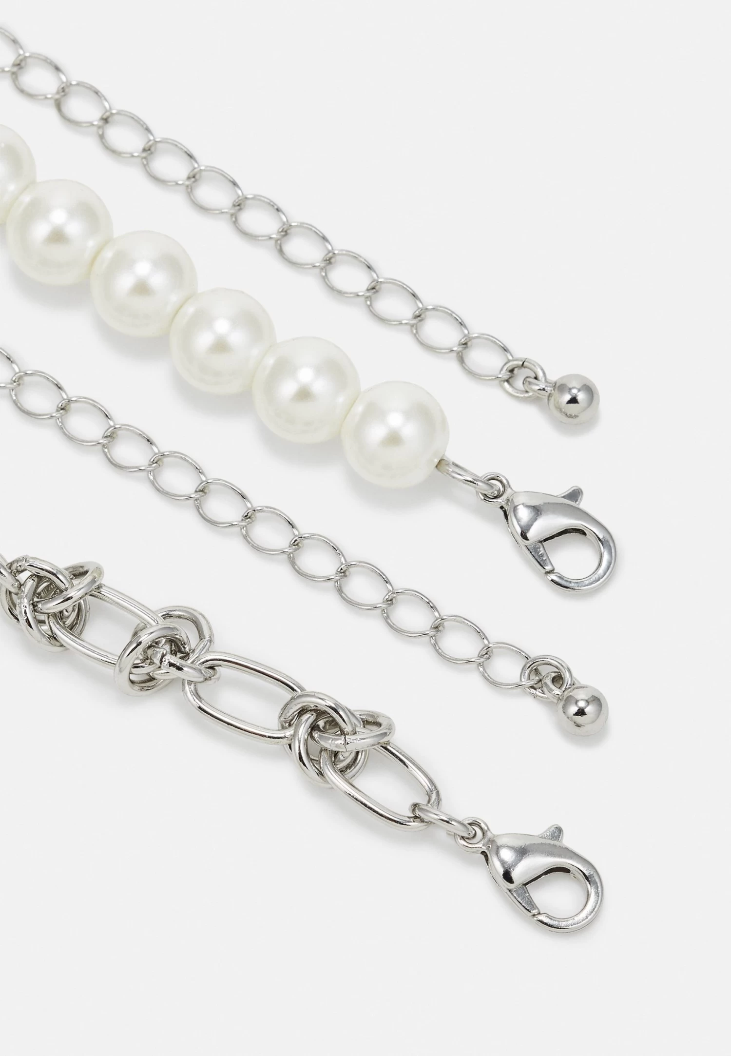 Pier One 2 Pack Unisex - Collar - Silver 4 Pier One 2 Pack Unisex - Collar - Silver - Imagen 2