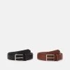Pier One 2 Pack - Cinturón - Brown/Black 2 Pier One 2 Pack - Cinturón - Brown/Black -Tienda De Hombres Con Estilo 3460666fa3784f91aa1eb7fe7aadcc06