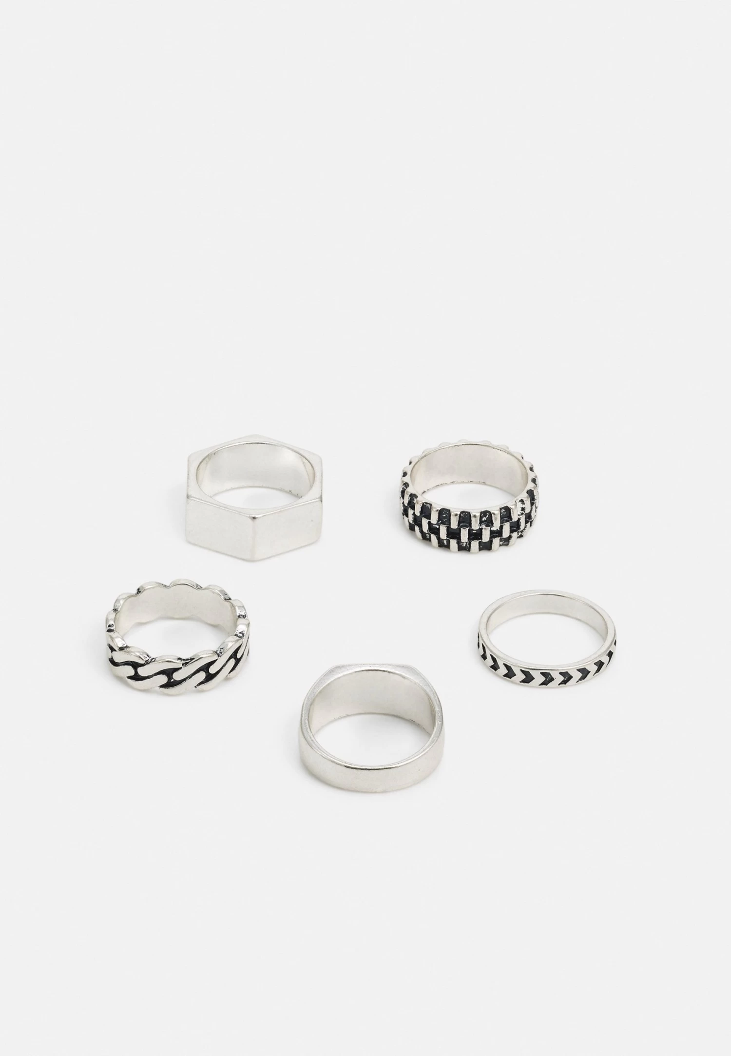 Pier One 5 Pack - Anillo - Silver-Coloured 4 Pier One 5 Pack - Anillo - Silver-Coloured - Imagen 2