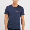 Pier One Camiseta Básica - Mottled Dark Blue 1 Pier One Camiseta Básica - Mottled Dark Blue -Tienda De Hombres Con Estilo 3808233523534da4aade7a1fd6fb5cc6