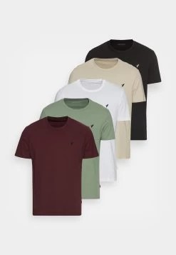 Pier One 5 Pack - Camiseta Básica - White/Green/Bordeaux/Black/Beige -Tienda De Hombres Con Estilo 388df4ed46f64c049d4079afe6c50dc9