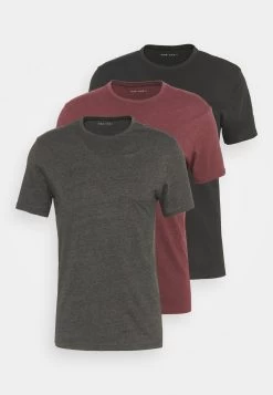 Pier One 3 Pack - Camiseta Básica - Black/Mottled Dark Grey/Bordeaux 16 Pier One 3 Pack - Camiseta Básica - Black/Mottled Dark Grey/Bordeaux -Tienda De Hombres Con Estilo 3a3d359b577841e6a576172d8b53126f
