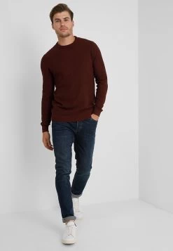 Pier One Jersey De Punto - Mottled Bordeaux -Tienda De Hombres Con Estilo 3acd0ea68a8942f4b333a228125946ee
