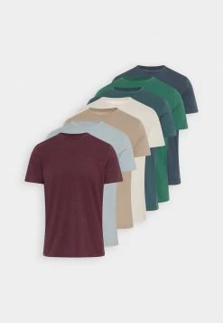Pier One 7 Pack - Camiseta Básica - Blue/Mottled Bordeaux/White -Tienda De Hombres Con Estilo 40238aec486841c1aa91cee1f0bc607e