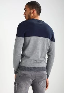 Pier One Jersey De Punto - Mottled Grey/Dark Blue -Tienda De Hombres Con Estilo 412650e4b1ce4d44a008b33687670614