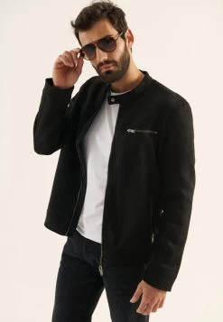 Pier One Chaqueta De Cuero Sintético - Black