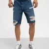 Pier One Shorts Vaqueros - Dark Blue Denim -Tienda De Hombres Con Estilo 4339318a9d5945b59f53f364edca03d2