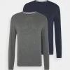 Pier One 2 Pack- Jersey De Punto - Dark Blue/Mottled Dark Grey 1 Pier One 2 Pack- Jersey De Punto - Dark Blue/Mottled Dark Grey -Tienda De Hombres Con Estilo 468e5906df344faab14665818a4f3a0f