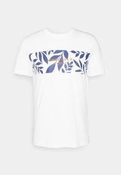Pier One Leaf Chest Print Tee- Camiseta Estampada - White -Tienda De Hombres Con Estilo 46ced1a8a8cf4ecd9aa5224aae33c7cf
