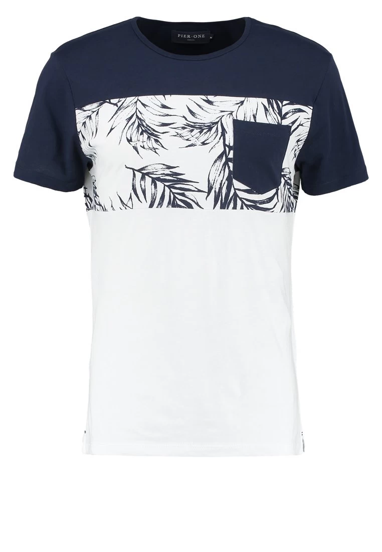 Pier One Camiseta Estampada - Navy/White 7 Pier One Camiseta Estampada - Navy/White - Imagen 5