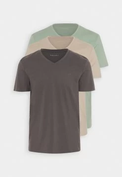 Pier One V Neck Bird Tonal 3 Pack - Camiseta Básica - Mint/Off-Whit/Blue Grey 15 Pier One V Neck Bird Tonal 3 Pack - Camiseta Básica - Mint/Off-Whit/Blue Grey -Tienda De Hombres Con Estilo 493207f032b64f67a5273208d1791c07