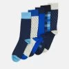 Pier One 5 Pack - Calcetines - White/Blue/Dark Blue -Tienda De Hombres Con Estilo 580acb82325f4f248c45bf41b74d44c3
