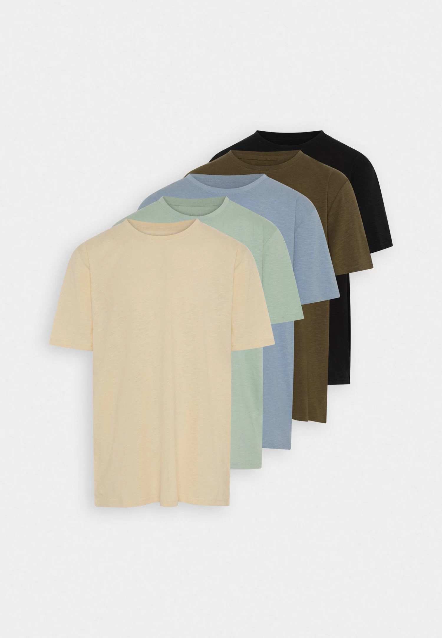 Pier One 5 Pack - Camiseta Básica - Mint/Off-White/Khaki 10 Pier One 5 Pack - Camiseta Básica - Mint/Off-White/Khaki - Imagen 8