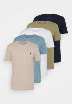 Pier One 5 Pack - Camiseta Básica - Beige/White/Light Blue -Tienda De Hombres Con Estilo 66878d61f9284197b4395faece75418c