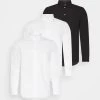 Pier One 3 Pack - Camisa Elegante - White/White/Black -Tienda De Hombres Con Estilo 67bb35fb72cb439b9b383f909980e99a