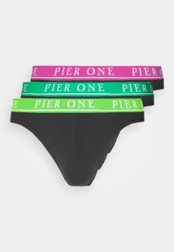 Pier One Branded Waistband Briefs 3 Pack - Braguitas - Black -Tienda De Hombres Con Estilo 68332279d8a640caac60267b6cd7c785