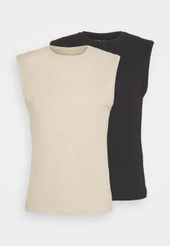 Pier One 2 Pack - Top -Black/Beige -Tienda De Hombres Con Estilo 68dea534ffce4769b2985a3a6bfd64b2