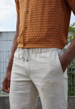 Pier One Linen Blend Drawcord Shorts- Shorts - Beige -Tienda De Hombres Con Estilo 6f97792f88c9418c8f3158df0608d190