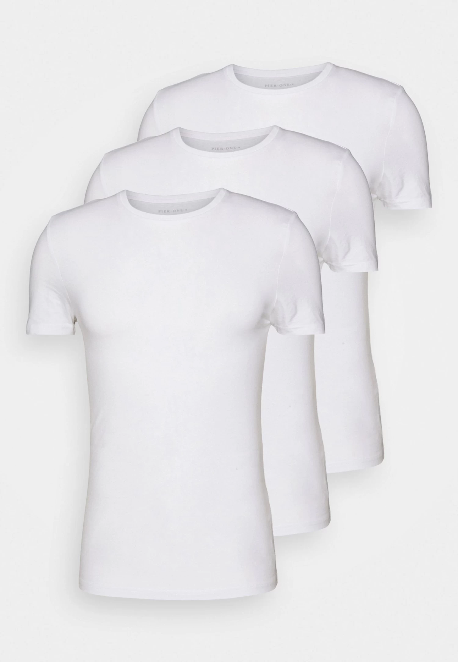 Pier One 3 Pack Muscle Fit- Camiseta Básica - White 6 Pier One 3 Pack Muscle Fit- Camiseta Básica - White - Imagen 4