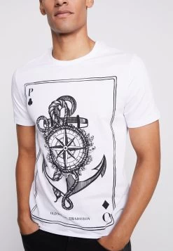 Pier One Camiseta Estampada - White -Tienda De Hombres Con Estilo 75f5610570e042468924b5bcb2d7ccce