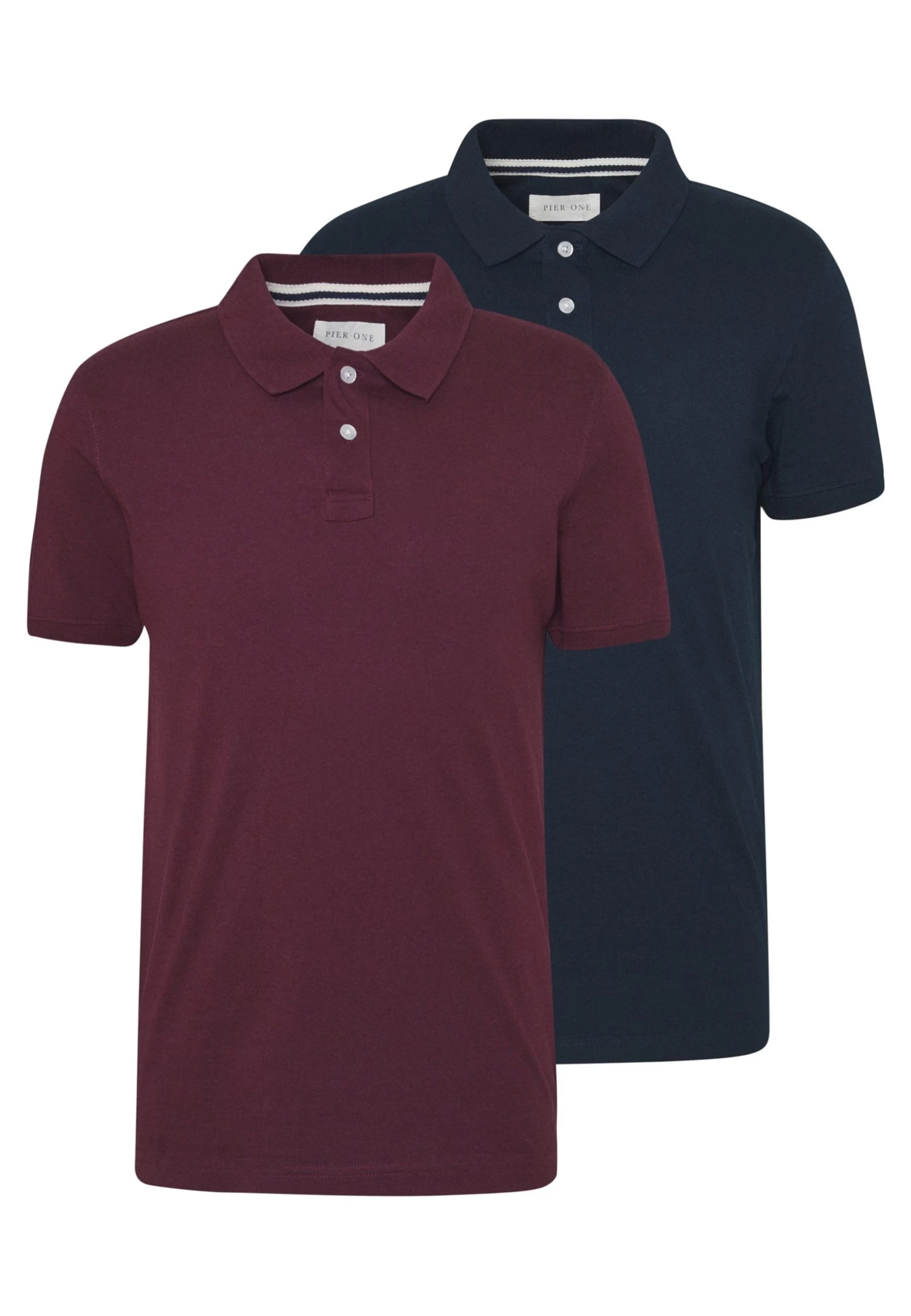 Pier One 2 Pack - Polo - Dark Blue/Bordeaux 7 Pier One 2 Pack - Polo - Dark Blue/Bordeaux - Imagen 5