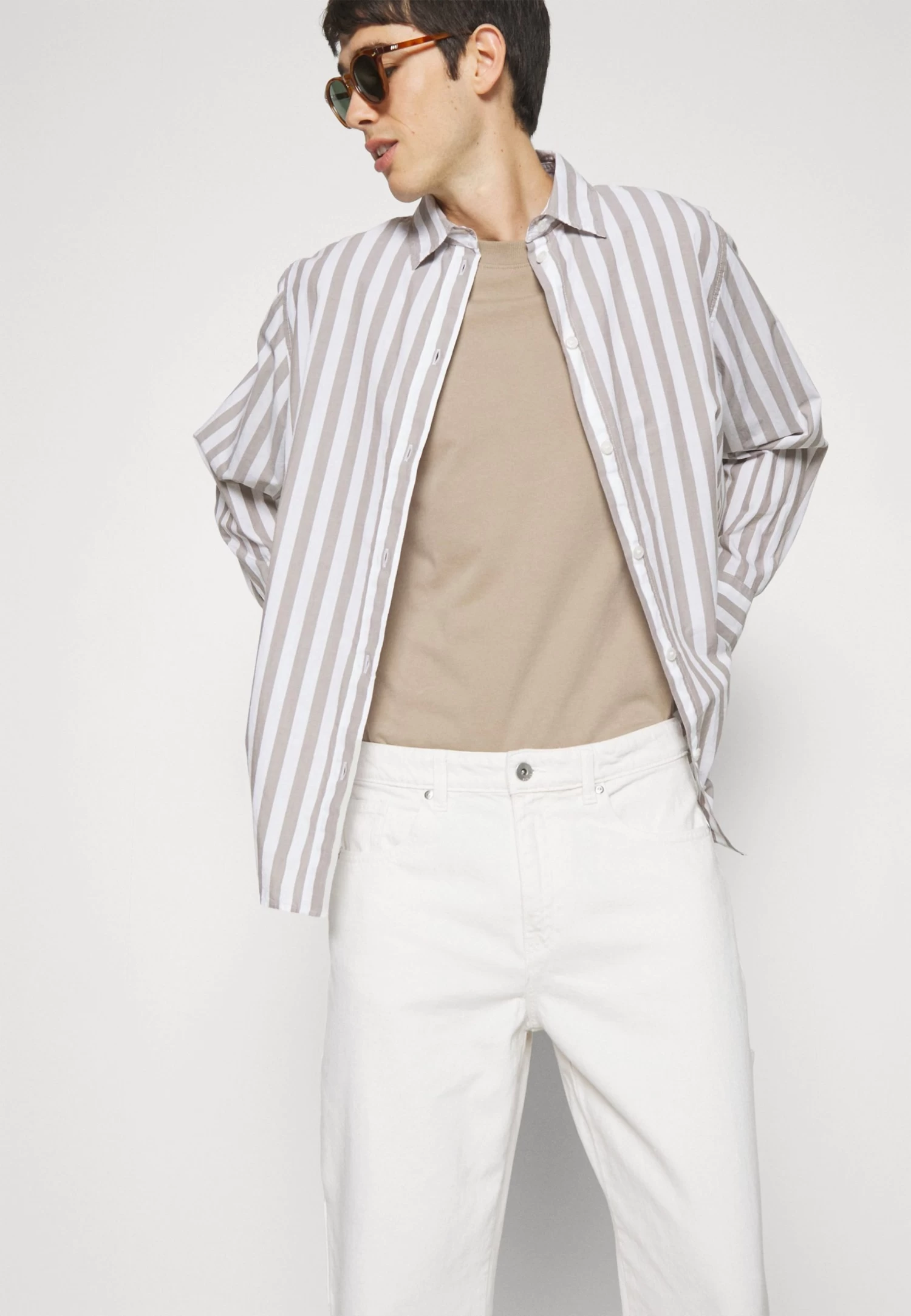 Pier One Carpenter Colored Twill- Vaqueros Rectos - Off-White 6 Pier One Carpenter Colored Twill- Vaqueros Rectos - Off-White - Imagen 4