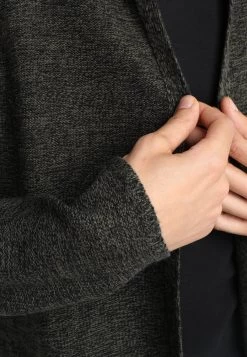 Pier One Chaqueta De Punto - Black/Olive -Tienda De Hombres Con Estilo 77cc56baa8d64ff08fd27eaa2cfca327