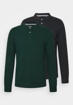 Pier One Long Sleeve 2 Pack- Polo - Dark Grey/Khaki -Tienda De Hombres Con Estilo 797d6a7ee480495b8e72e1155193494c