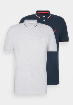 Pier One 2 Pack - Polo - Light Grey/Dark Blue -Tienda De Hombres Con Estilo 80fc7d2c93fe45a4bd2b3e1128ea88bd