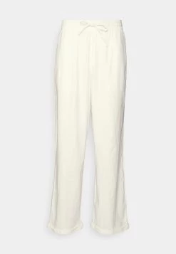 Pier One Drawcord Trousers Linen Blend - Pantalones - White -Tienda De Hombres Con Estilo 82865836bb5b4fff94da44c3eaf1558d