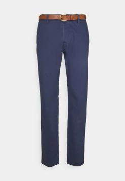 Pier One Belted - Pantalones Chinos - Dark Blue -Tienda De Hombres Con Estilo 83b11f5b22054838bfdec3cfe2b56871