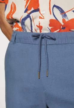 Pier One Linen Blend Drawcord Shorts- Shorts - Blue -Tienda De Hombres Con Estilo 87c8fc6ffcc340718daf1bf023c8502d