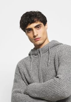 Pier One Chaqueta De Punto - Mottled Light Grey